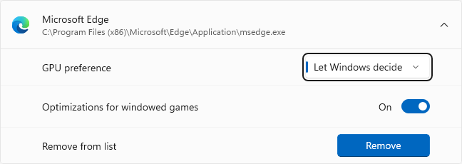 Windows 11 Graphics Settings